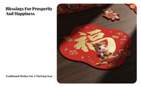 Horse Year Couplets, Seasonal Decor, Fridge Sticker, No Glue, Gift Box