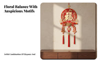 Chinese Knot, Auspicious Fu Character Hanging Decoration, Premium Housewarming Decor, 2025 New Design, Festive Entryway, Living