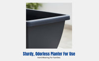 Rectangular Planting Box, Large Flower Pot, Vegetable Planter for Balcony