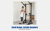 Wall Bars, Indoor Pull-Up Bar, Multi-Functional Training Station for Kids, Home Gym, Rehabilitation Equipment, Space-Saving, Adjustable Parallel Bars