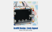 Pet Carrier Bag, Cat and Dog Travel, Airline Approved, Shoulder & Backpack, Small Animal Travel, Geometric Pattern