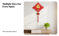 Housewarming Chinese Knot, Plush Handwoven Hanging, Seasonal Holiday Decor