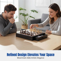 Portable Wooden Chess Board, Desktop Educational Strategy Game, Bulk