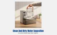 Tilted Smart Cat Water Dispenser, Automatic Flowing, Wireless Rechargeable, For Cats and Dogs