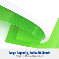Colorful PP Document Folder, Rotating Bar, Simple Storage, Candy Colors, Letter Size Organizer