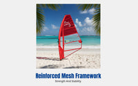 Windsurf Sail, Hydrofoil Compatible, Professional Racing Training, Four-Batten Full Mesh, Outdoor Surfing Equipment