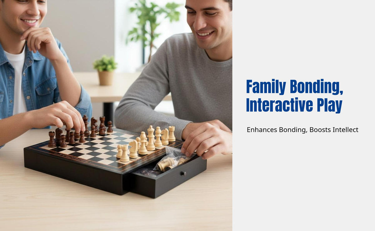 Portable Wooden Chess Board, Desktop Game, Educational, Complete Set, Youth, Family, Wholesale
