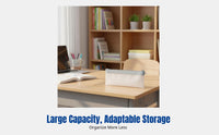 Frosted PVC Writing Tool Case, Stationery Organizer, Large Capacity, Transparent Fastener, Korean Design, Student Exam Bag