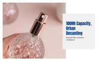 Glass Spray Bottle Transparent Refillable Perfume Atomizer Large Capacity Empty Cosmetic Bottle