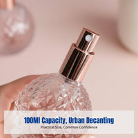 Glass Spray Bottle Transparent Refillable Perfume Atomizer Large Capacity Empty Cosmetic Bottle
