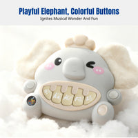Toddler Early Education Elephant Keyboard Toy, Interactive Animal Keyboard, Soothing Musical Instrument, Stimulating Training,