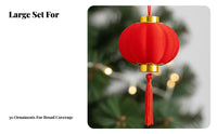 Horse Year Red Lantern Hanging Decoration, 2026 Festival, Tree Decor