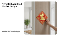 2026 Moon New Year Door Sticker, Fu Character, Festive Decoration