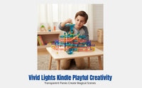 Light-Up Tiles, DIY Pipeline Track, Educational Building Toy for Kids