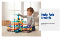 Light-Up Tiles, DIY Pipeline Track, Educational Building Toy for Kids