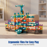 Light-Up Tiles, DIY Pipeline Track, Educational Building Toy for Kids