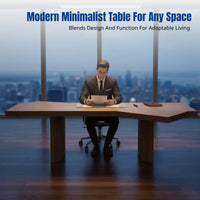 Hardwood Office Desk, Modern Writing Table, New Chinese Design Workstation, Multiple Sizes