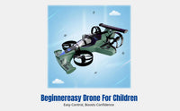 Air-Ground Dual-Mode Drone, Electric Remote Control Stunt Vehicle, Durable, Slide Function, For Kids, Random Design