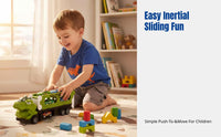 Dinosaur Engineering Vehicle, Transforming Alloy Track Launcher, Educational Car Toy for Boys
