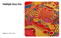 Door God Poster, Gold Foil Flocking, Zhang Fei & Guan Yu, Festive Door Sticker, Auspicious Decor
