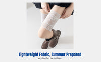 Thigh Ring Socks with Cream Lace, Anti-Chafing Leg Sleeves, Summer Thin, Skirt Accessory