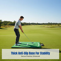 Sport Hitting Mat, Practice Mat, Textured Design, Anti-Slip Base, Teaching Edition, Driving Range Training