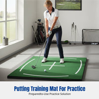 Sport Hitting Mat, Practice Mat, Textured Design, Anti-Slip Base, Teaching Edition, Driving Range Training