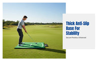 Sport Hitting Mat, Practice Mat, Textured Design, Anti-Slip Base, Teaching Edition, Driving Range Training