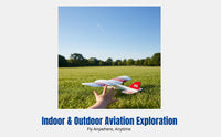 Durable Mini Foam Airplane, Remote Control Fixed Fin, Indoor Outdoor Soaring Plane