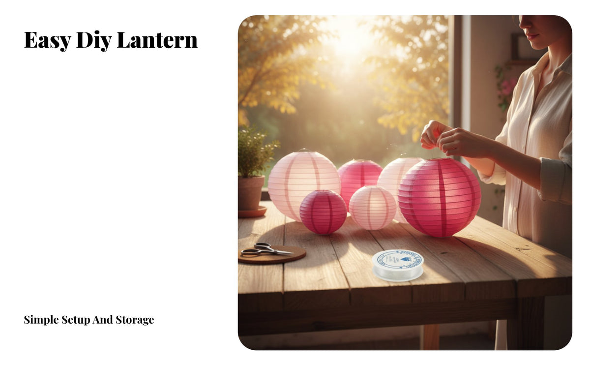 DIY Round Foldable Paper Lantern Set, Colorful Hanging Party and Wedding Decor, Assorted Colors, Handmade