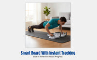 Push Up Stand, Multifunctional Training Board with Timer Counter, Adjustable Width, Home Gym, Elastic Band Compatible