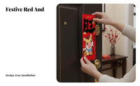 2026 Horse Year Door Sticker, Seasonal Holiday Decoration, Creative Fu Character