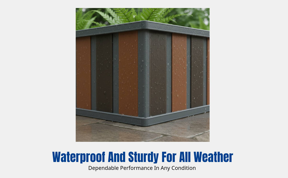 Outdoor Aluminum Alloy Planter Box, Municipal Garden Divider, Modern Metal Flower Pot Stand