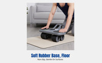 Ab Wheel with Automatic Return, Home Fitness Equipment, Abdominal Trainer for Men & Women, Elbow Support Wheel