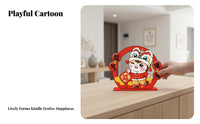 Creative Wooden Desktop Decor, Horse Year Theme, Festive Home Accent