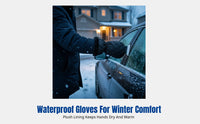 Thickened Waterproof Car Snow Brush, Ice Removal Warm Glove, Winter Cleaning Tool