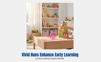 Building Blocks, Colorful Pane Tiles, DIY Educational Toy, Creative Construction for Kids