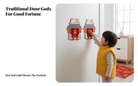 3D Door God Sticker, Festive Couplets, Shentu Yulei, Qin Qiong, Door Decor