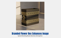 European Outdoor Iron Flower Holder, Black Metal Planter Box, Garden Divider, Floor Standing, Adjustable Combination, Shopping