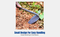 Small Steel Hoe, Multi-Purpose Garden Tool, Home Farming Equipment, Ergonomic Handle, Soil Digging, Weeding