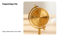 Brass Rotating Decor, Wealth Symbol, Cabinet Display