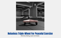 Quiet Sliding Disc Abdominal Trainer, Four-Wheel Home Fitness Wheel, Foot Pedal