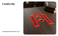 Chinese Couplet Sticker, PET Gold Foil, Blessing, Notebook Decor