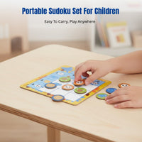 Children's Sudoku Board Game, 9-square Logic Puzzle, Creature Theme, Portable Educational Toy
