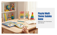 Children's Sudoku Board Game, 9-square Logic Puzzle, Creature Theme, Portable Educational Toy