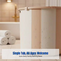 Foldable Bathtub for Adults, No-Installation Soaking Tub, Home Use, Large Capacity, Insulated Cover, Stable Design