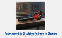 High-Power Handheld Leaf Blower, Cordless Brushless High-Speed Fan, Professional Grade, 5-Speed Adjustable, Lithium Battery