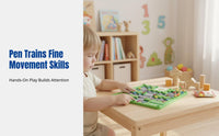 Magnetic Counting Board for Kids, Educational Maze Game, Color Sorting Pen, Parking Lot Theme, Early Learning Toy