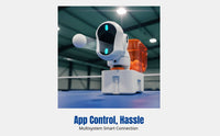 Table Tennis Robot Automatic Programmable Pong Ball Machine, Home Training Remote, Adjustable Speed & Trajectory, Solo Practice