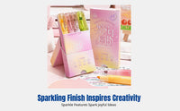 Radiant Series Sparkle Highlighter Pen, Journal Marker, Cute Stationery, Creative Packaging